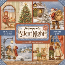 Paper Pad Maxi Stamperia 12x12 Tum - Silent Night
