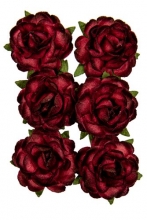 Mulberry Rose Jubilee - 30 mm - Bordeaux - 6 st