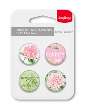 Set of embellishments- 4 st ? 3 Happy Dekorationer DIY