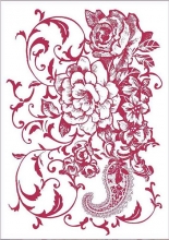Schablon Stamperia - Floral Ramage
