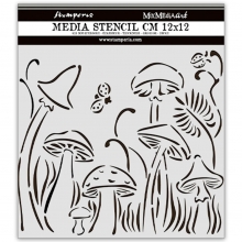 Schablon Stamperia - Hidden Grove - Mushrooms - 12x12 cm
