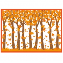 Schablon Studio Light - Autumn Forest - Layered Stencil