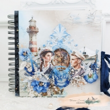 Paper Pad Scrapbooking Papper Alchemy of Art - Ocean Blue
