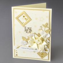 Strukturpapper A4 Holland Creme 20 ark 230 g Pärlemorpapper Metallpapper