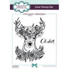 Clear Stamp Set - 2 stämplar - Creative Expressions - Flower King