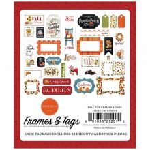 Die Cuts Frames and Tags Carta Bella - Fall Fun - 33 st