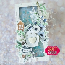 Scrapbooking Paper Pad Craft & You - Sprinkled With Snow Christmas