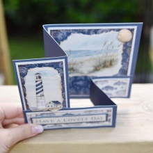 Scrapbooking Kort - Havstema - Z-fold