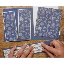 Scrapbooking Kort - Havstema - Z-fold