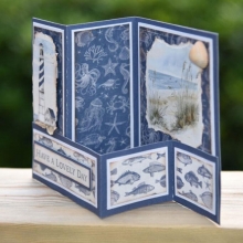 Scrapbooking Kort - Havstema - Z-fold