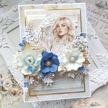 Decoupage Papper Alchemy of Art In Shades of Blue Elegance