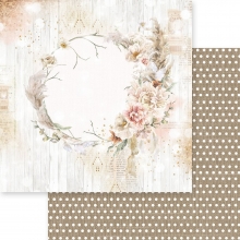 Paper Pad 12x12 - Memory Place - Dusty Blue Floral