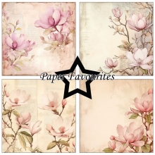 Paper Pad 6x6 - Pink Magnolia - Paper Favourites - 24 ark
