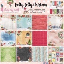 Paper Pad 6x6 Dress My Craft - Holly Jolly Christmas