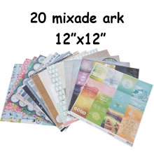 Mixade 12"x12" Scrapbookingpapper Blandade Tillverkare Mönstrade Scrapbooking Papper
