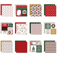 Paper Pad Echo Park - Santa Claus - 12x12 Tum + Stickers