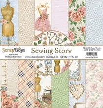 Paper Pad 12x12 - ScrapBoys - Sewing Love