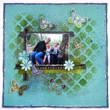 fjäril blommor sticker klistermärke Stickers 3D Fjärilar och i turkosa toner Klistermärken