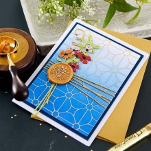 Dies Etched Spellbinders - Sealed Blooms - 5 dies