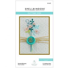 Dies Etched Spellbinders - Sealed Blooms - 5 dies