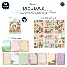 Paper Pad A4 - DIY Block Studio Light - Secret Garden