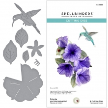 Dies Spellbinder Petunia Flowers - Summer Solstice Garden - 4 dies