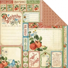Papper Graphic45 Time To Flourish September Cut Apart Graphic 45