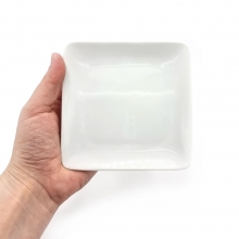 Vitt Serveringsfat i Porslin Att Måla Mått: 12.7 cm 10 st Kök Badrum