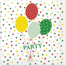 Servetter - Ballonger - 33x33 cm - 20 st