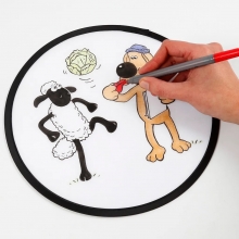 Textiltusch Mixade Färger spets: 2,3+3,6 mm 6 st Textilpenna