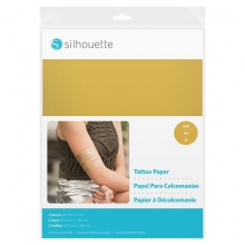 Temporary Tattoo Paper Silhouette Guld 2 ark Specialpapper