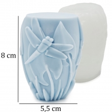Silikonform Ljusformar - Blockljus Trollsländor - H: 8 cm