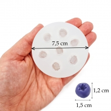 Silikonform Ljusformar - Blåbär - 1,5 cm