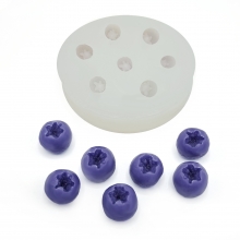 Silikonform Ljusformar - Blåbär - 1,5 cm