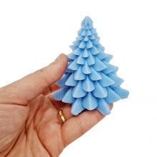 Silikonform Ljusformar - Julgran - H: 8 cm