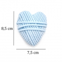 Silikonform Ljusformar - Garn Hjärta - 8,5 cm