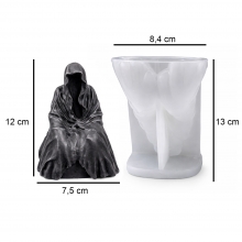 Silikonform Ljusformar - Vålnad Spöke Liemannen Halloween