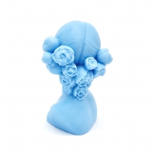 Silikonform Ljusformar - Rosenflicka - H: 9,8 cm