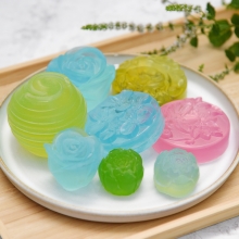 Silikonform Ljusformar - Sfär Klot Med Ränder Candle Mold