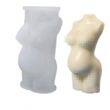 Silikonform Ljusformar - Gravid Kvinna - H: 11,8 cm