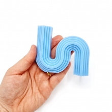 Silikonform Ljusformar - S Form - H: 8 cm