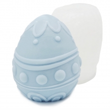 Silikonform Ljusformar - Ägg Design 6 - H: 9,2 cm