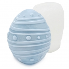Silikonform Ljusformar - Ägg Design 4 - H: 9,2 cm