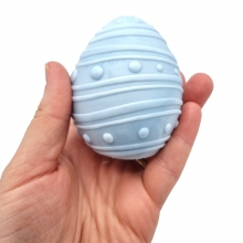 Silikonform Ljusformar - Ägg Design 4 - H: 9,2 cm