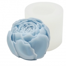 Silikonform Ljusformar - Pion Blomma - 4,1 cm