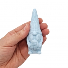 Silikonform Ljusformar - Tomte Hjärta - H: 9,2 cm