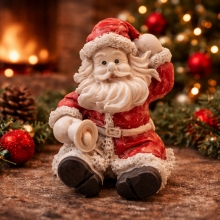 Silikonform Ljusformar - Jultomte Med Bjällra Julform Silicone Mold Christmas