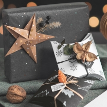 Silkespapper 50x70 cm - Diamond Black - 3 ark