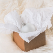 Silkespapper 50x70 cm - Diamond White - 3 ark