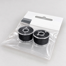Smyckestråd Silky 0,2mm - Extra Strong Polyester - Svart 40 meter